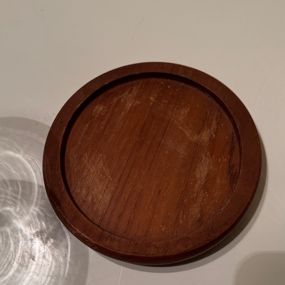 Glass Pitcher with Wooden Base - Picture 7 of 8